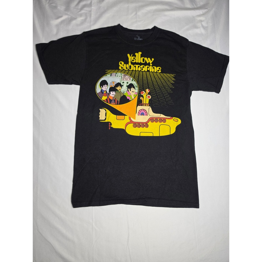 The Beatles Yellow Submarine Graphic T-Shirt Black Small 2011 Band Tee
